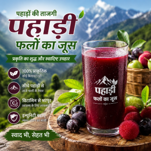पहाड़ी फलों का जूस